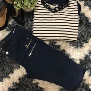 Zara navy blue pants